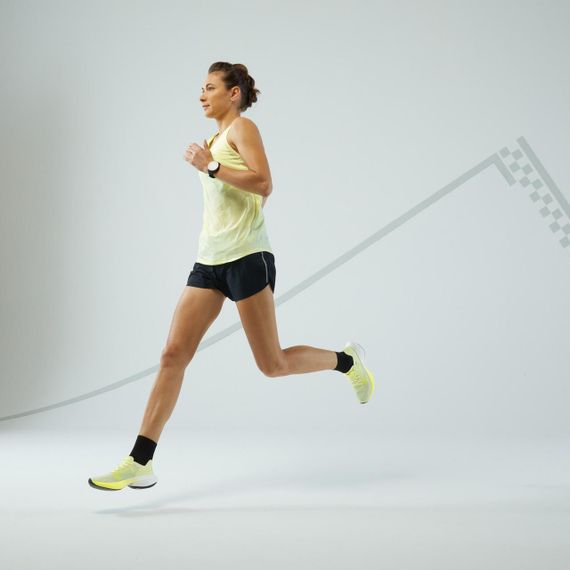 Майка жіноча Run 500 для бігу жовта - XS | Зображення 6