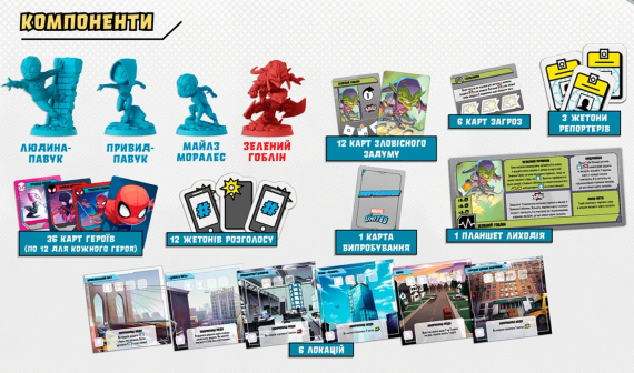 Настільна гра Marvel United: У всесвіті Людини-павука | Зображення 1