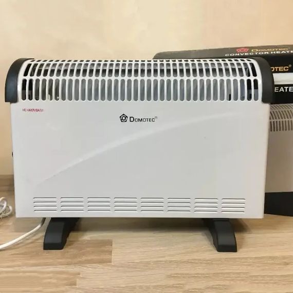 Конвектор на 2 кВт Domotec, Обогреватель для дома, Электрический обогреватель для офиса ET-93 | Зображення 1