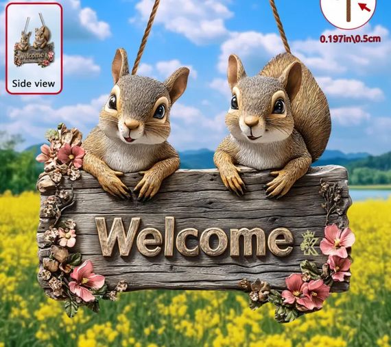 Табличка-постер  Welcome Белки | Зображення 1