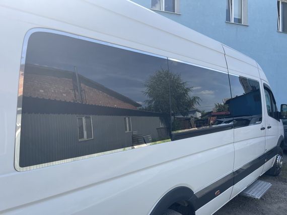 Повне окантування скла (нерж.) для Volkswagen Crafter 2006-2017рр | Зображення 4