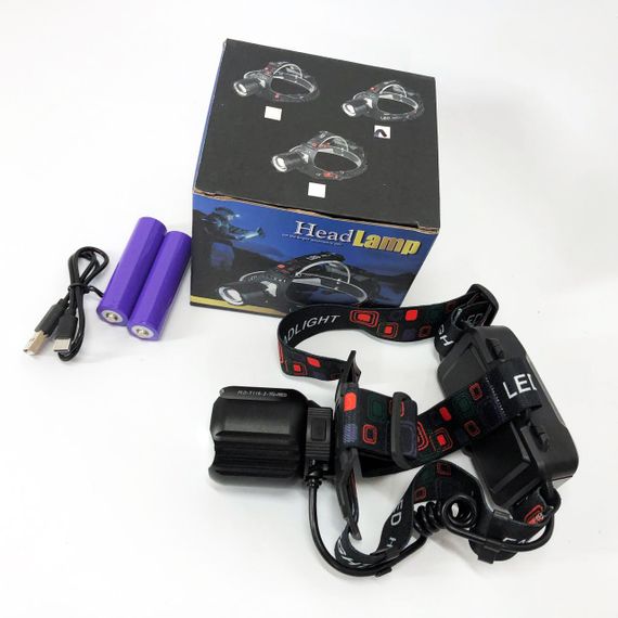 Фонарь на голову для туристов PLD-T115-2PM10-TG, Мощный аккумуляторный фонарик на голову MY-40 | Зображення 4