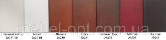 Ліжко полуторне дерев'яне Ланіта з підніжжям 120х200, колір махонь | Зображення 2