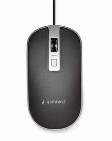 Оптична миша, MUS-4B-06-WS USB інтерфейс, чорно-сiра