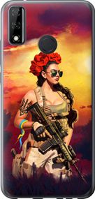 Чехол на Huawei P Smart 2020 Украинка с оружием "5316u-2060-17620"