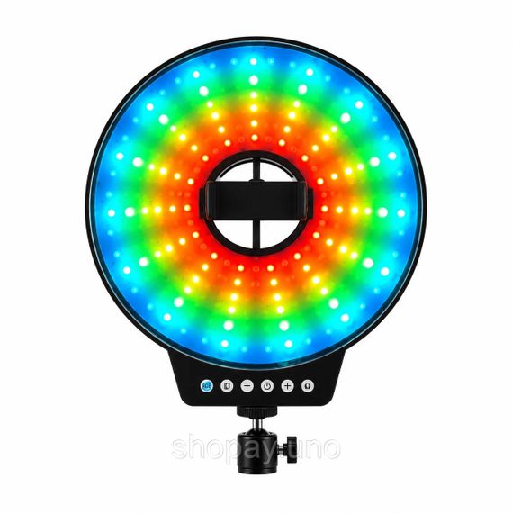 Светодиодная LED лампа MJ-321 кольцевая RGB 35 см с USB подключением