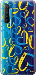 Чехол на Realme XT Сердца UA "5292u-1868-17620"