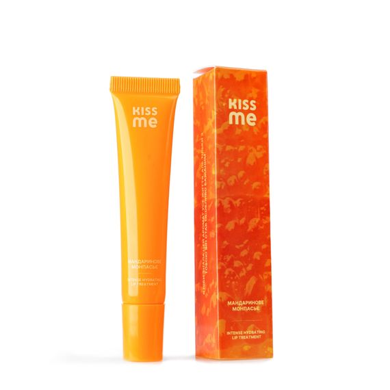 Блиск для губ Kiss Me Intense Hydrating Lip Treatment - Мандаринове монпасьє (8 ml)