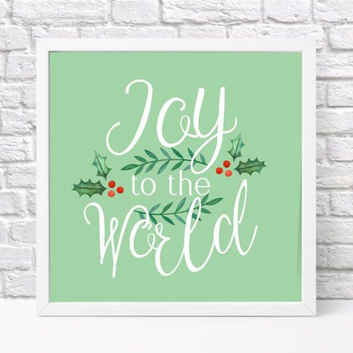 Постер в рамці Joy to the world 30x30 см
