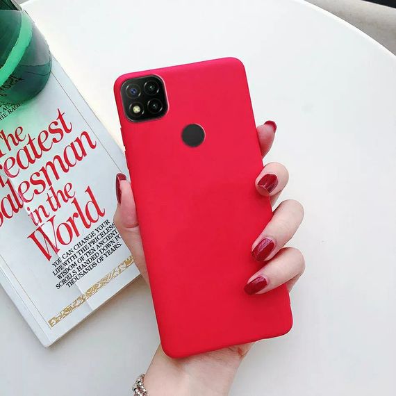 Чохол Candy Silicone для Xiaomi Redmi 10C колір Червоний | Зображення 1