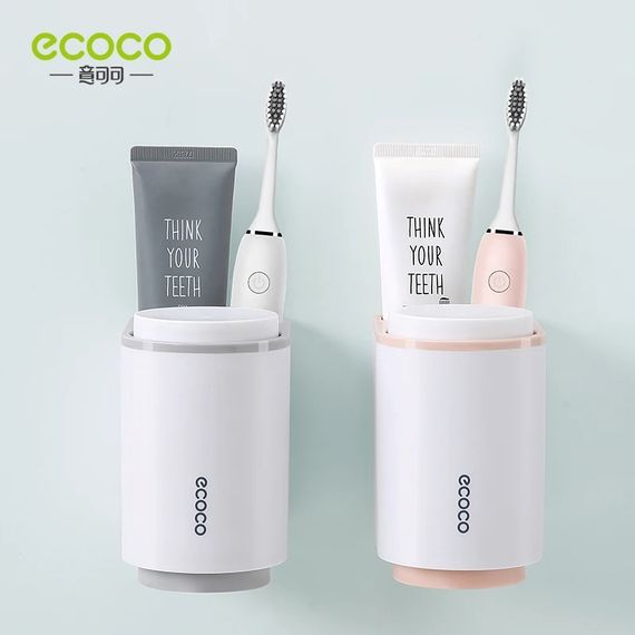 Органайзер для зубних щіток Ecoco з магнітом, білий/сірий | Зображення 2