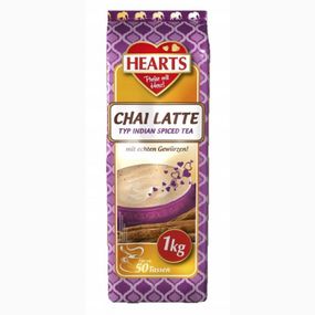 Капучино Hearts Cappucino Chai Latte (Чай Латте), 1кг со вкусом чай-латте с индийскими специями