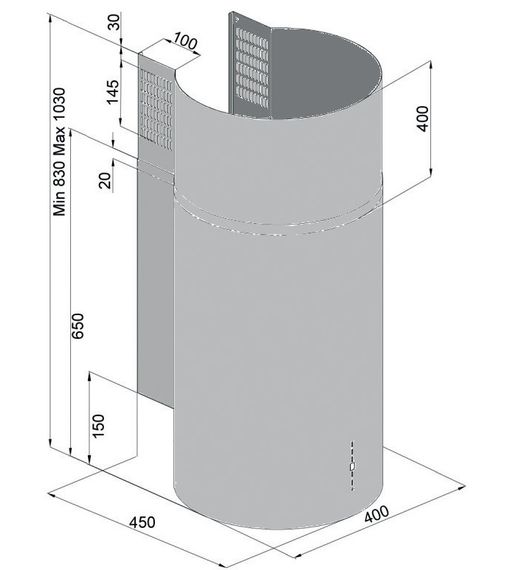 Витяжка Fabiano Cylindra 40 Inox 8105.504.1 028 | Зображення 2