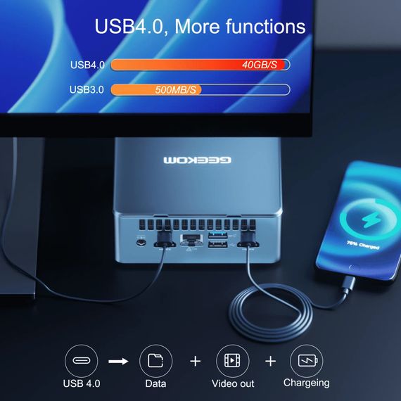 Компьютер GEEKOM Mini IT13 / i7-13620H, 32GB, SSD 1TB, WIN11 Pro (GMIT13i713620-321T-EU) | Зображення 4
