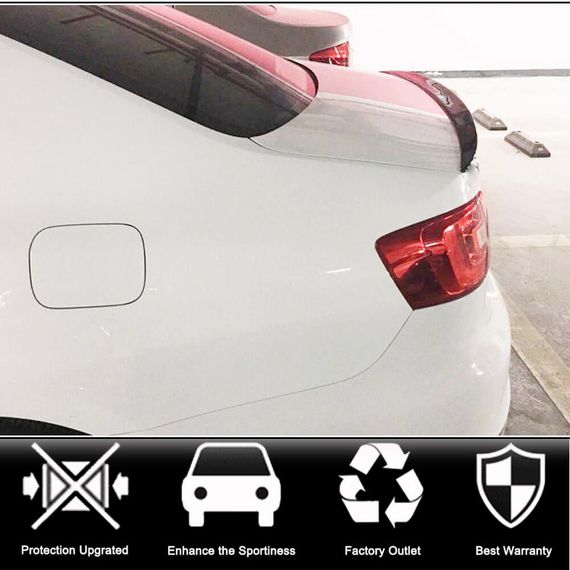 Спойлер (для 2011-2014, Карбон) для Volkswagen Jetta | Зображення 1