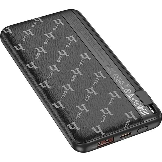 Power Bank Hoco Q29 Nobility 10000mAh з вбудованим кабелем і LED-дисплеєм, 22.5W+PD20W (47011-Q29_665) | Зображення 3