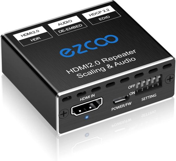 HDMI 2.0 аудіо-екстрактор 4K 60Hz, SPDIF 5.1CH, 3.5 мм L/R, HDR, EDID, HDCP 2.2, сумісність з PS5, Xbox, Apple TV | Зображення 1