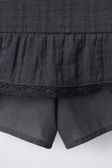 Підліткова спідниця-шорти для дівчинки Zara 148 см Темно-сіра (26021011D) | Зображення 3