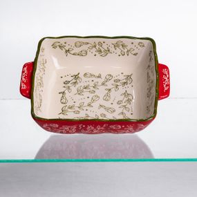 Форма для запекания Vintage600 мл квадратная с ручками Красная HM04-13