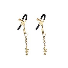 Зажимы для сосков Liebe Seele Rose Pendant Nipple Clamps Gold Sex Aura