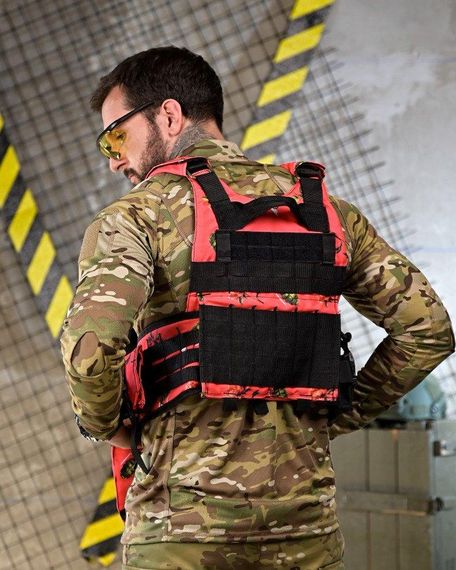 Плитоноска 4 быстрых сброса с напашником NETFLIX RUN   ПП4637 | Зображення 3