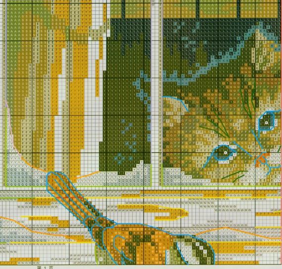 Набор для вышивания по нанесённой на канву схеме "Landscape out of the window". AIDA 14CT printed 54*37 см | Зображення 3
