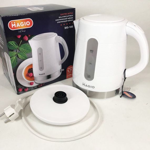 Чайники на підставці MAGIO MG-100 1.7 л 1700 Вт, Електрочайник відмінний, Чайник електричний модний WD-97 | Зображення 9