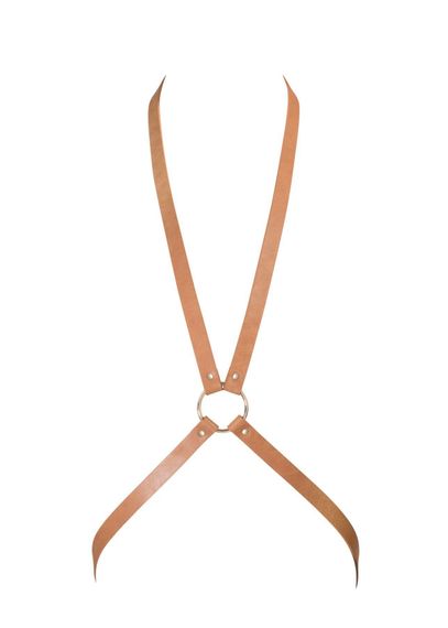 Портупея з екошкіри Bijoux Indiscrets MAZE - 8 Harness, Коричневий, One Size, ONE SIZE