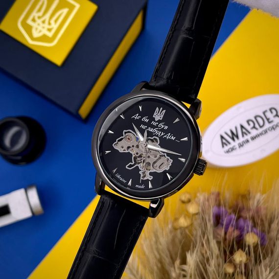 Чоловічий годинник Awarder 022-3D Де би не був All Black Automatic | Зображення 3