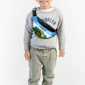 Сумка-бананка майнкрафт "Minecraft" з принтом, 32х15см, дитяча, молодіжна (00082)