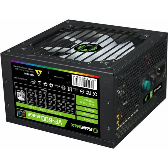 Блок живлення Gamemax 600W (VP-600-M-RGB) | Зображення 2