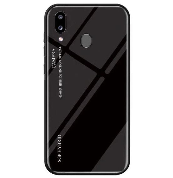 Чехол-бампер Primolux Gradient Glass для Samsung Galaxy A40 2019 (SM-A405) - Black | Зображення 1