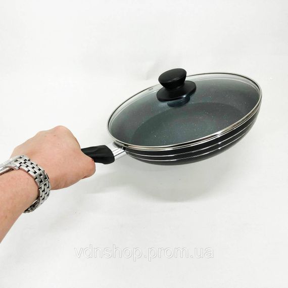 Сковорода глибока для дому UNIQUE, Сковорода без рослинної олії для запікання в духовці UO-19 | Зображення 2