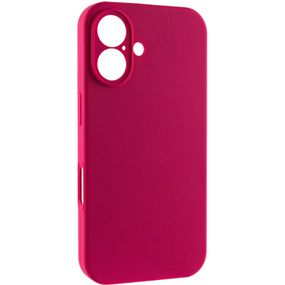 Чохол Silk Full Camera Protective (AA) NO LOGO для Apple iPhone 16 (6.1") Червоний / Rose Red