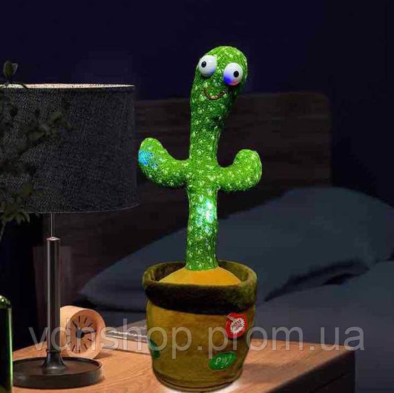 Іграшка-повторюшка співаючий кактус з підсвічуванням, Який танцювальний кактус повторюшка TR-90 | Зображення 3