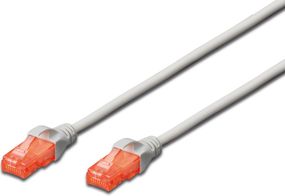 Патч-корд DIGITUS CAT 6 UTP, 0.25м, AWG 26/7, Cu, LSZH, серый (DK-1617-0025)