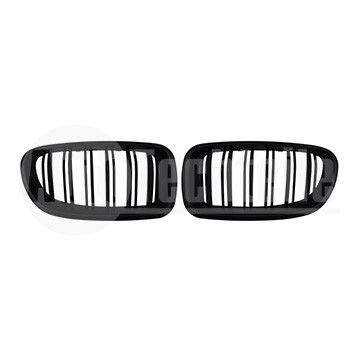 Решетки радиатора компл. BMW 5 F10/F11 10-16 (мат. чёрн. двойная), AutoTechteile, 706 5143, 706 5129