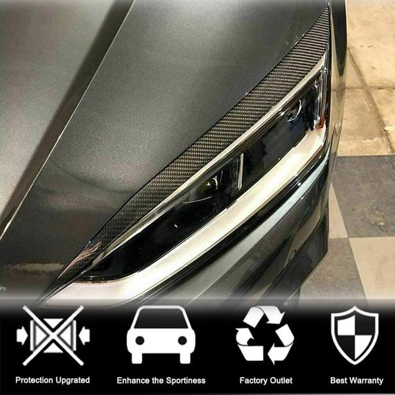 Накладки на фари Лампи Брови (Карбон) для Ауди A5 2016-2025 рр | Зображення 3