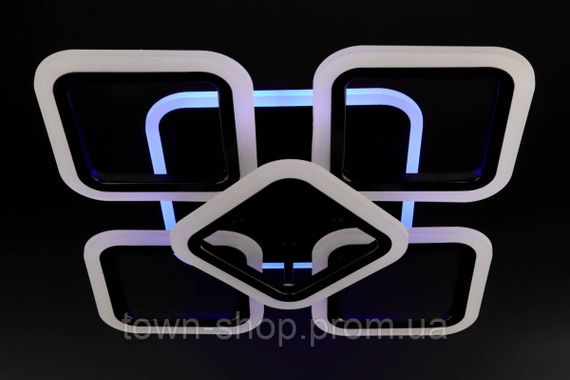 Люстра потолочная LED с пультом A2400/4+1S-RGB-bk Черный 11х41х55 см. | Зображення 8