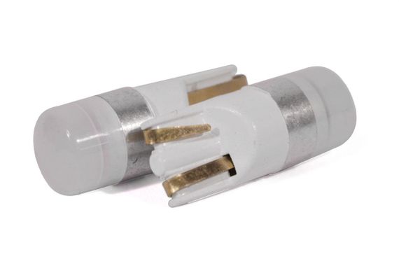 Світлодіодна лампа StarLight T10 2 діода 2835 12 V 0,5 W WHITE/матова лінза/пластиковий цоколь/сірий | Зображення 1