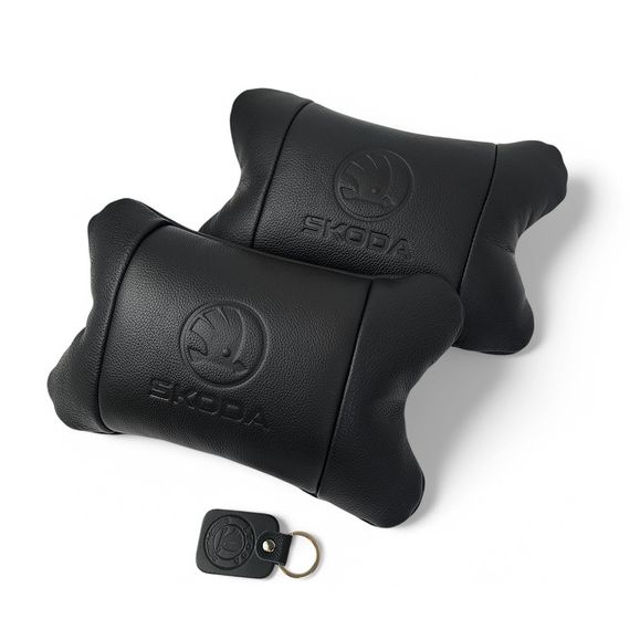 Подушка с логотипом бренда Skoda Шкода, Подушка подголовник в подарок подголовник бабочка HM-94 | Зображення 9