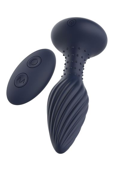 Вибрирующая анальная пробка Dream Toys Startroopers Triton с пультом управления, черная sexstyle | Зображення 3