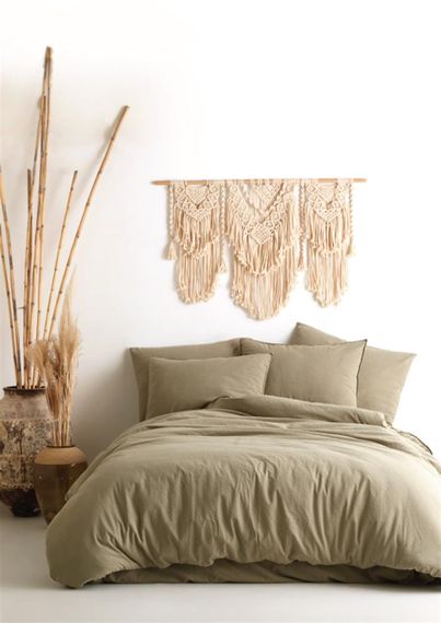 Постільна білизна Limaso Stonewashed Ranforse 200 x 220 см Akdeniz Yesili