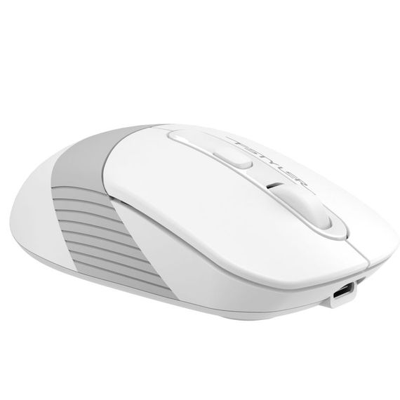 Миша бездротова A4Tech Fstyler FB10C (Grayish White),  USB, колір сірувато-білий | Зображення 1