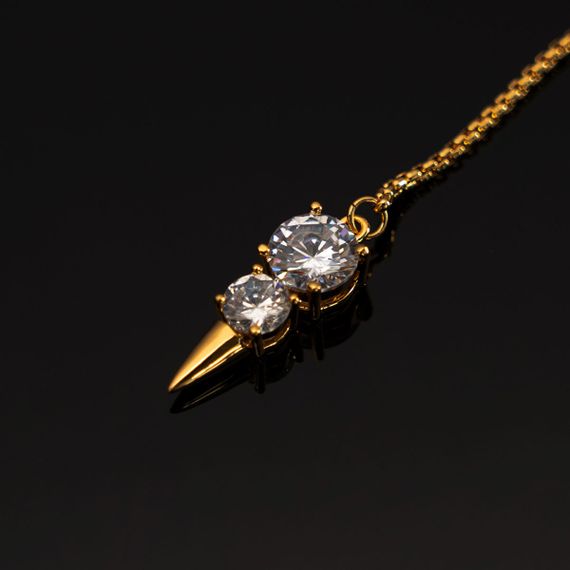 Прикраси для клітора та статевих губ UPKO Non-pierced Jewelry Snowman з гірським кришталем, золотисті Sex Aura | Зображення 3