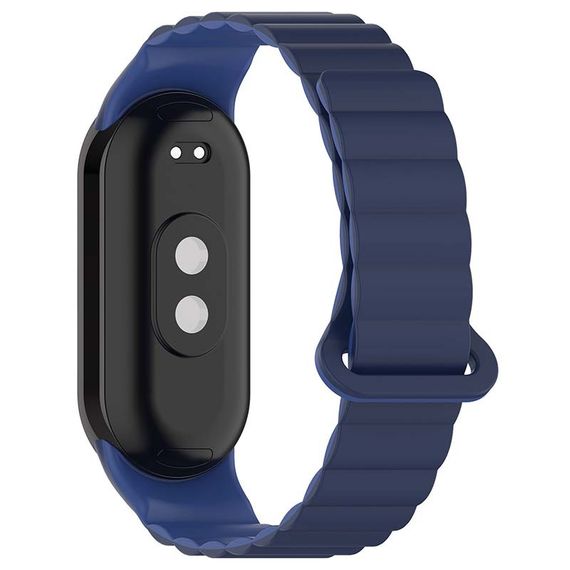 Ремінець Dual-color Magnetic для Xiaomi Mi Band 9/8 Navy Blue / Blue | Зображення 1