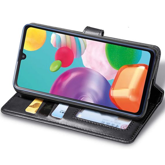 Шкіряний чохол-книжка GETMAN Gallant (PU) для Xiaomi Redmi 9 Чорний | Зображення 2