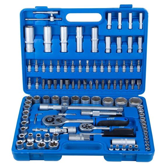 Набір насадок торцевих і біт Grad 1/4", 1/2", 108 шт Start (6003205) | Зображення 3