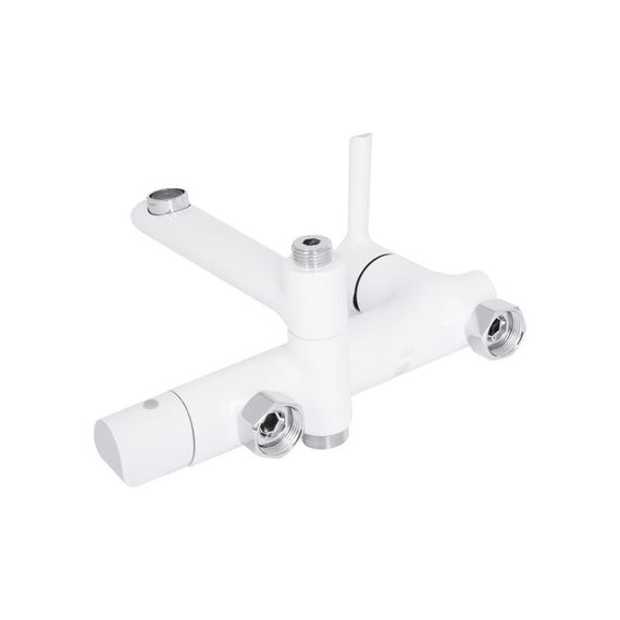 Душевая система универсальная Qtap Grand на три потребителя (с изливом) QTGRAWCR1004 Chrome/White | Зображення 4