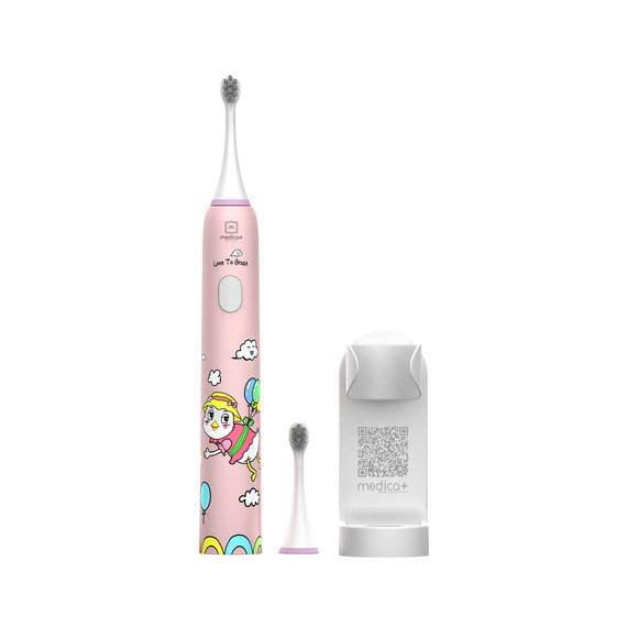 Звуковая зубная щетка MEDICA+ KidsBrush 7.0 PINK (Япония) | Зображення 1